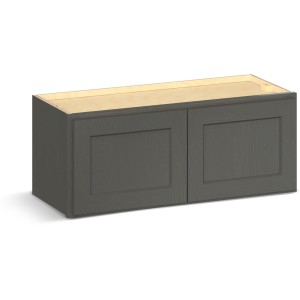 RELIABILT Parkstone II Wall Cabinet, Slate Stained, 30" W, 2 Doors, Fully Assembled - 641462 | Lowe's Pro Supply